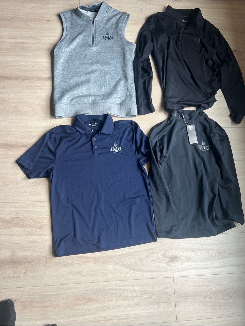 4 Pack NWT Under Armor x IMG Academy Golf apparel, Size M, Men’s.